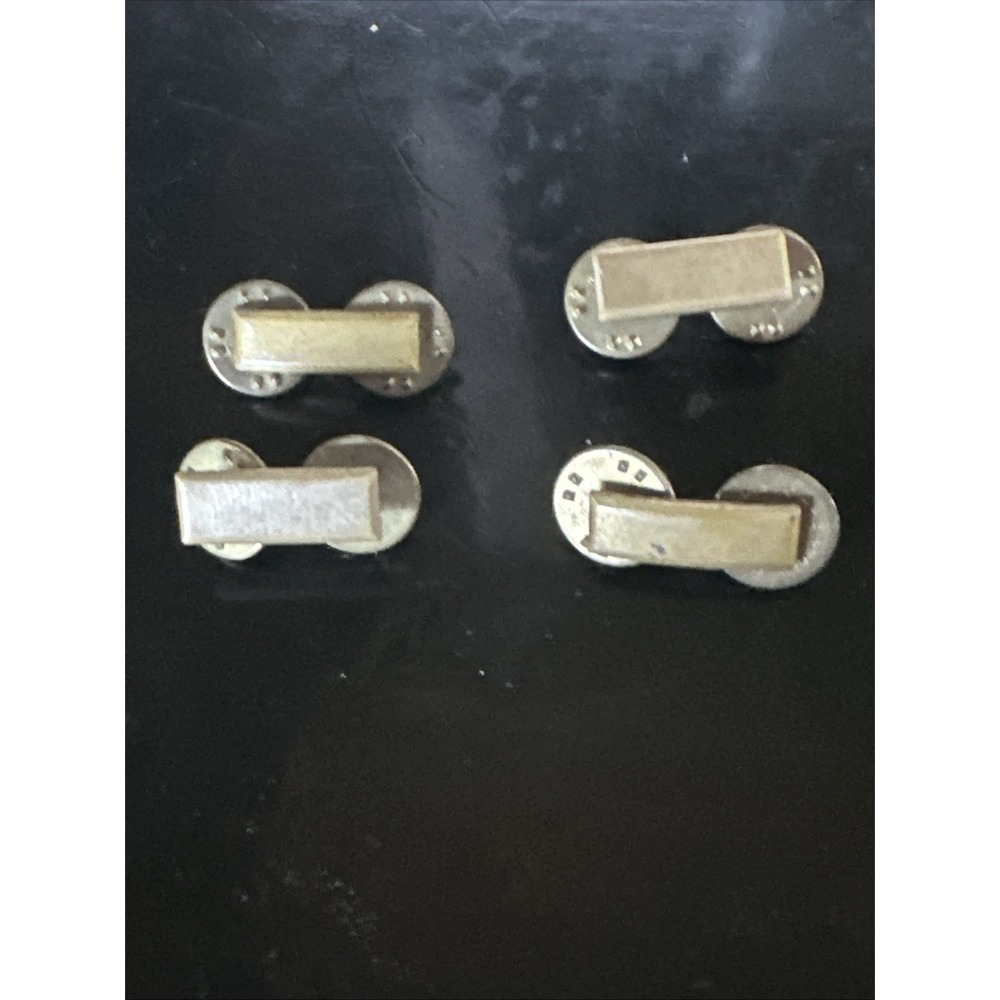 Lot Of 4 Vintage Military 2nd Lieutenant Gold-Tone‎ Bar Pin
